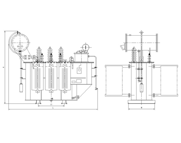 Серии SZ трехфазный масляный силовой трансформатор с регулировкой напряжения под нагрузкой 35 кВ (2)