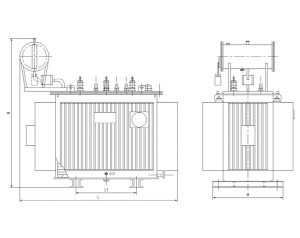 Трехфазный масляный распределительный трансформатор серии S(B) 35 кВ2- (2)